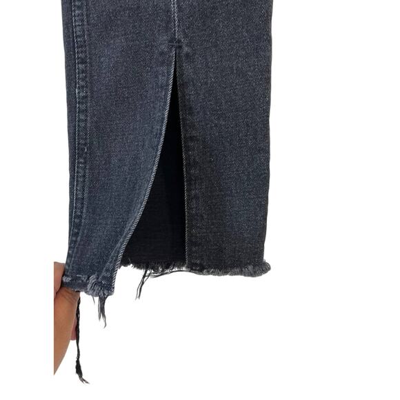 ABERCROMBIE & FITCH The Skinny High Rise Vent Slit Hem Jeans Black 26 or 2 Reg - Picture 6 of 11
